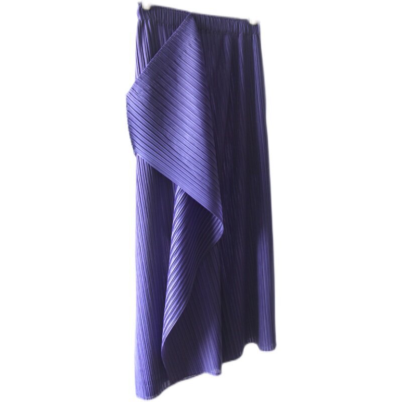 Damen Plissierter Midi-Rock mit asymmetrischem Saum Shop Nory