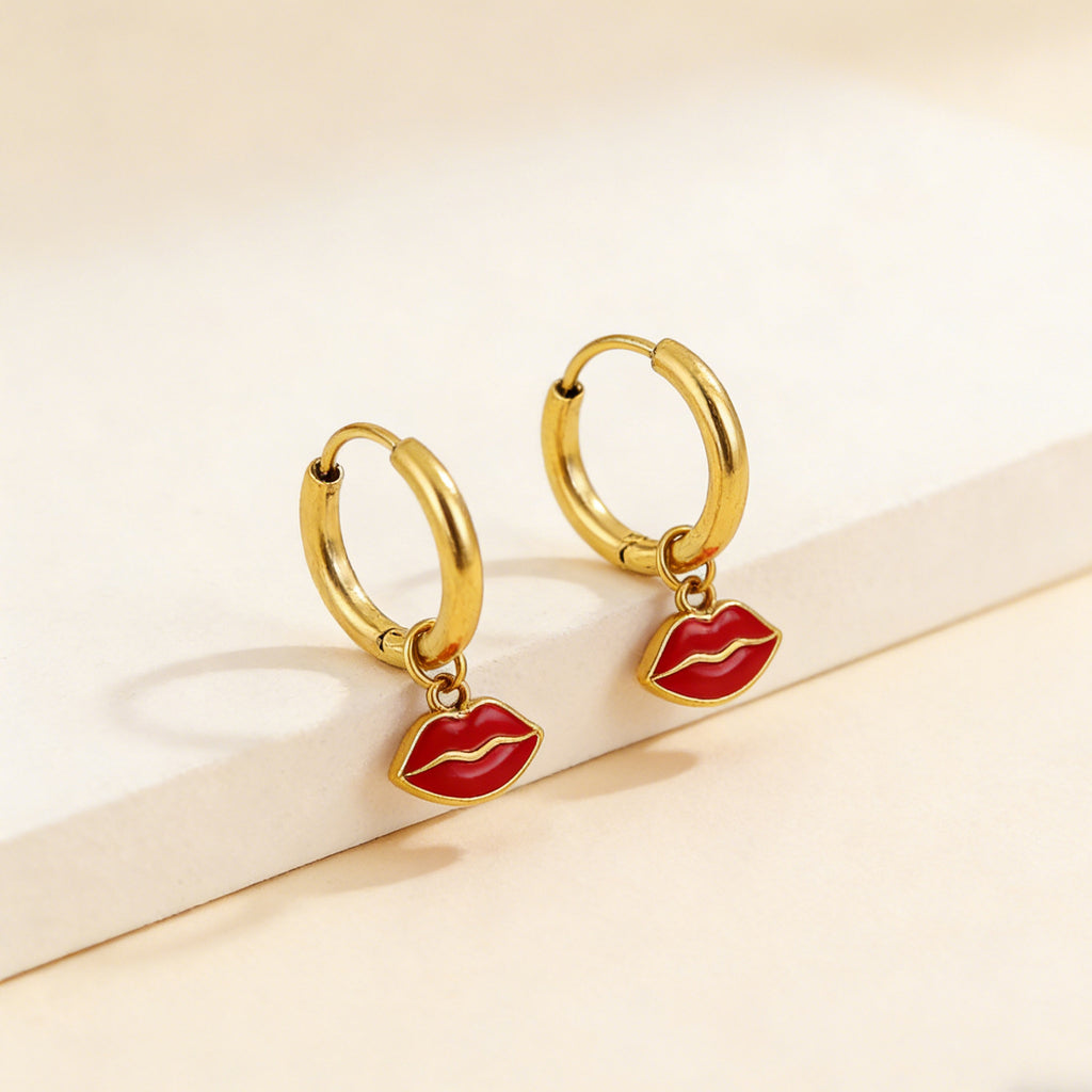 Damen Hängende Ohrstecker mit bunten Regenbogen-Anhängern und goldplattierter Oberfläche Shop Nory