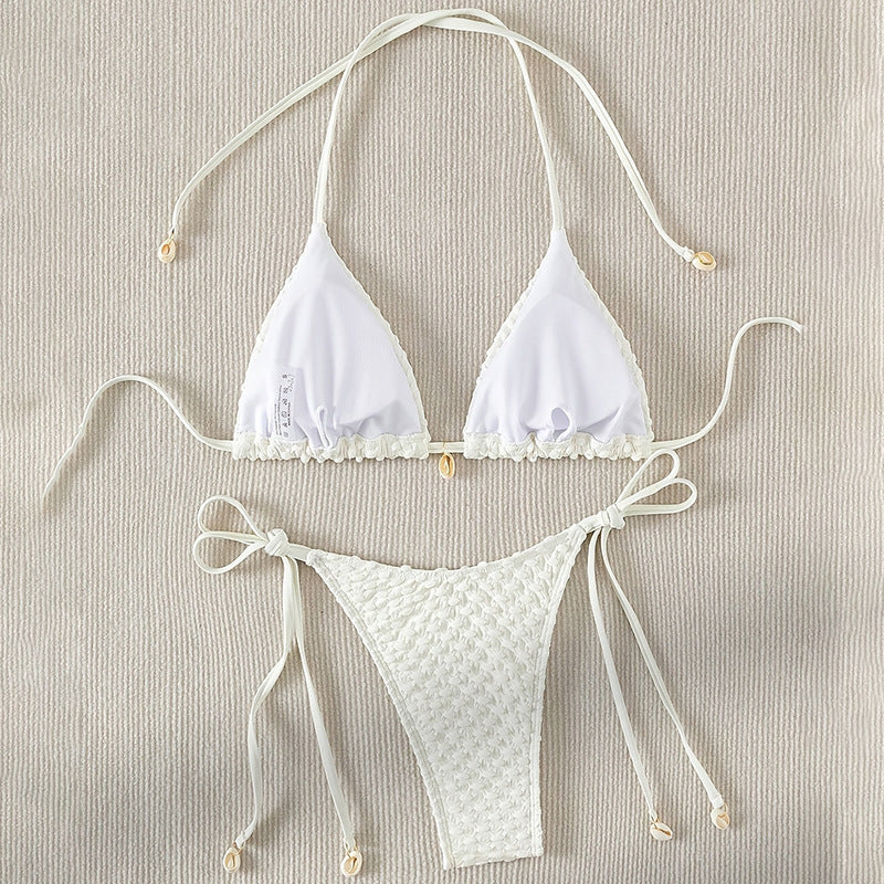 Damen Bikiniset mit charmantem Strukturdesign Shopnory