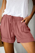 Damen Bequeme Sommer-Shorts mit elastischem Bund und praktischen Taschen