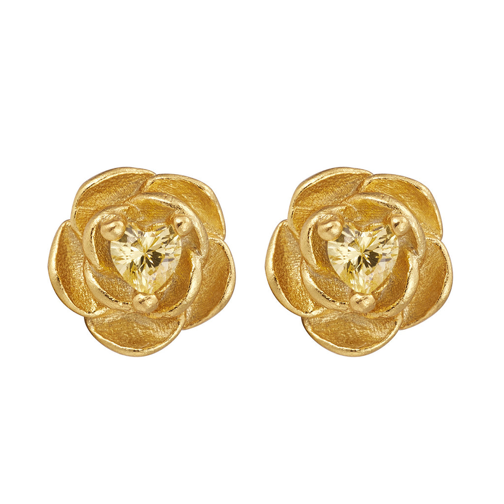 Damen Ohrstecker im eleganten Blumen-Design Shop Nory