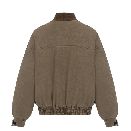 Herren Kurzboxy Blouson aus Cordstoff mit hohem Rippkragen und elastischem Saum Shop Nory