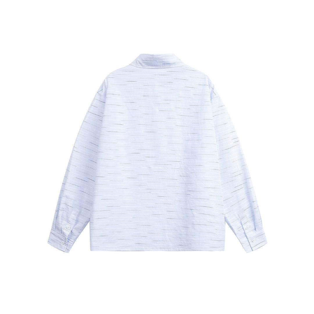 Damen Weites Oversize-Hemd mit feiner Streifenstruktur und Brusttasche Shop Nory