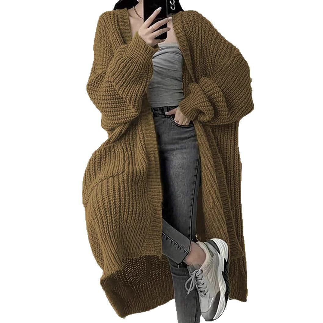 Damen Strickmantel im Oversized-Stil