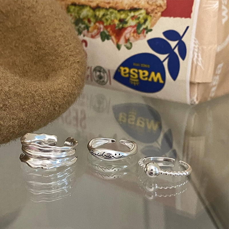 Damen Offener Ring mit inspirierendem Schriftzug Shop Nory
