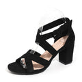 Damen Blockabsatz-Sandaletten mit elegantem Riemendesign Shopnory