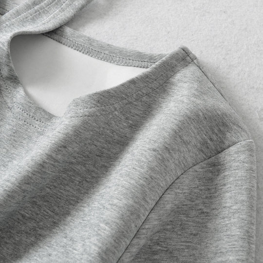 Damen Cropped Sweatshirt mit Neckholder, Cold-Shoulder und Wickeloptik Shop Nory