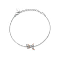 Damenarmband mit funkelndem Schleifenmotiv und Zirkonia-Besatz Shop Nory
