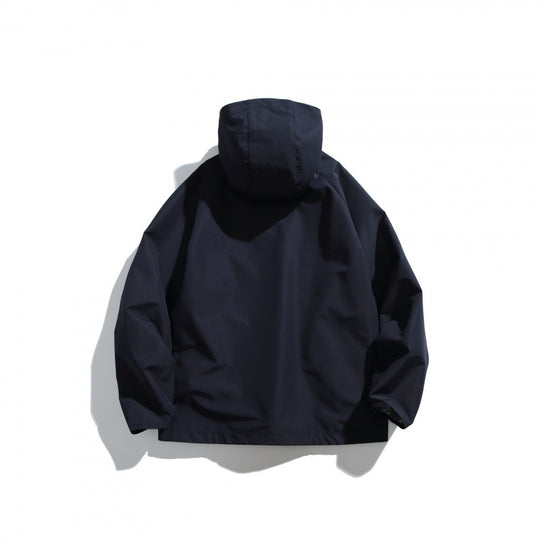Unisex Leichte Tech-Regenjacke mit asymmetrischem Reißverschluss Shop Nory