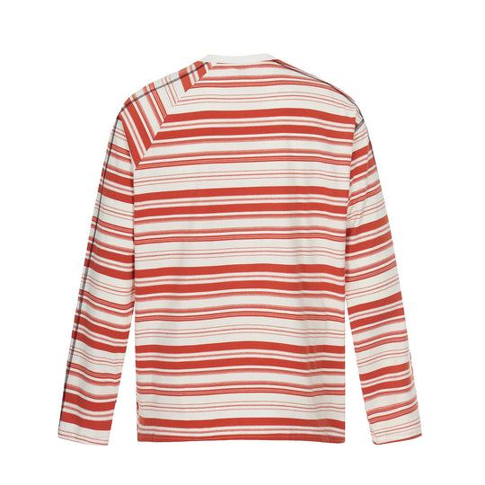 Unisex Gestreiftes Langarmshirt mit kontrastierenden Ziernähten Shop Nory