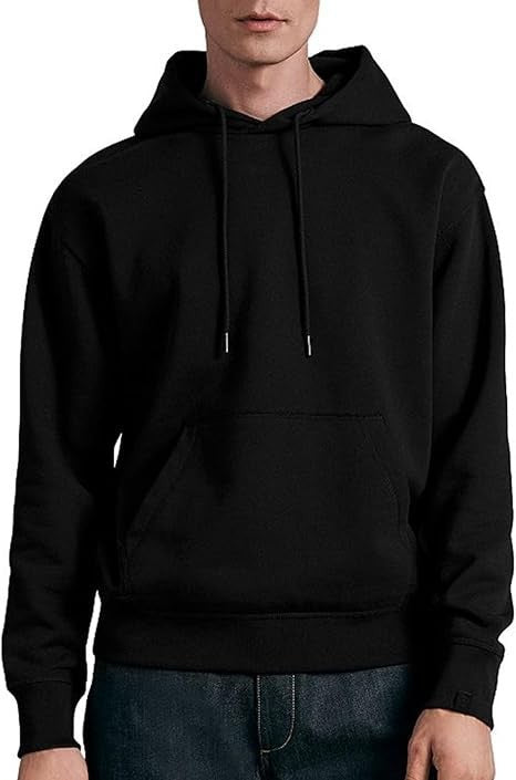 Herren nan lässiger Kapuzenpullover mit Kängurutasche, Tunnelzug und gerippten Bündchen Shop Nory