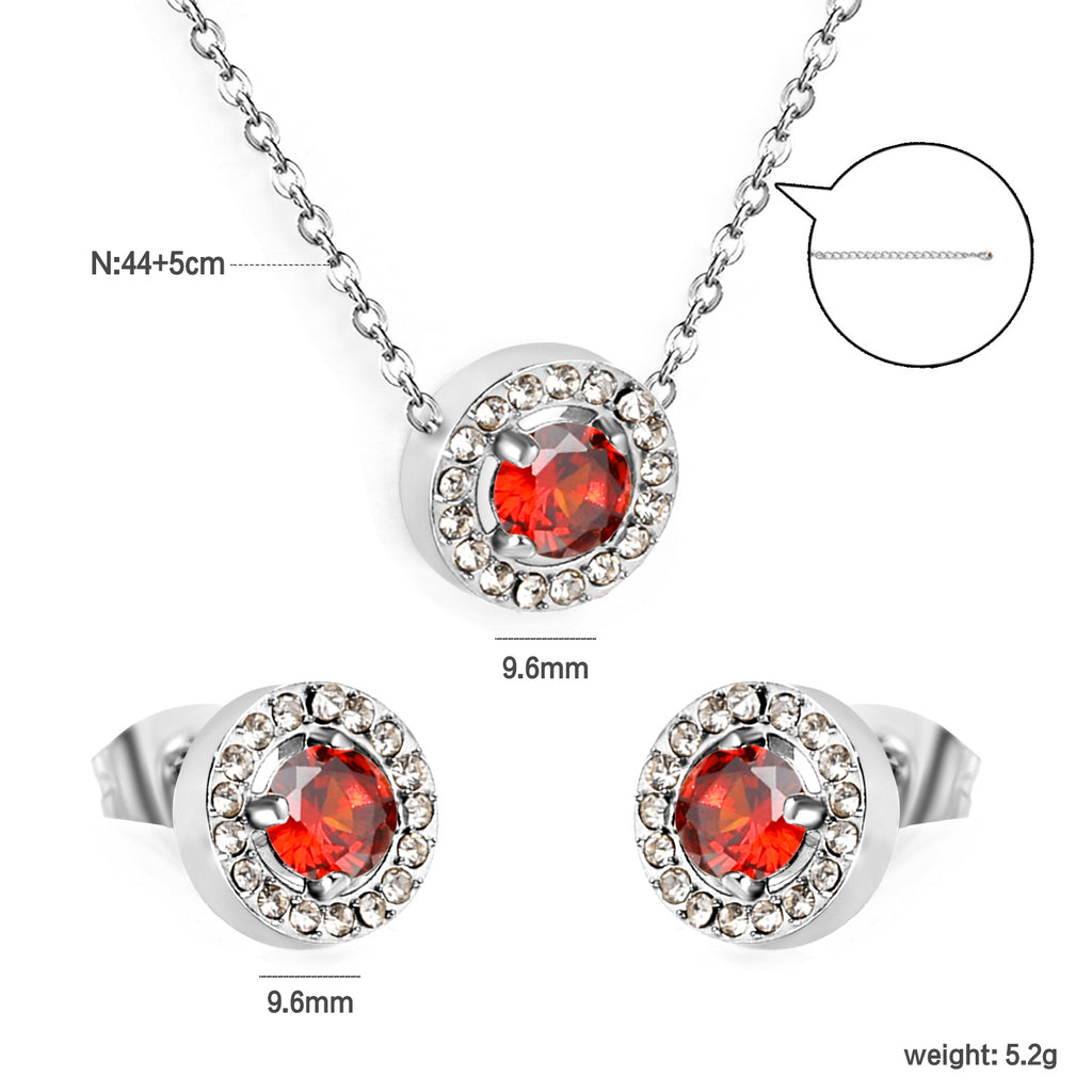 Damen Schmuckset mit elegantem Anhänger und passenden Ohrsteckern Shop Nory