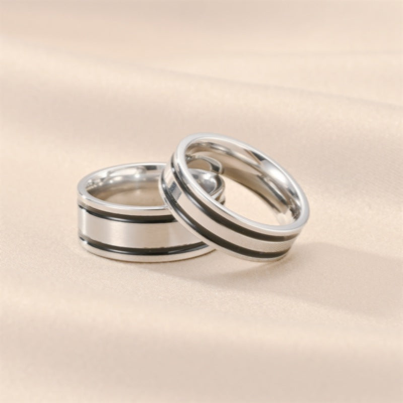 Herren Ring mit elegantem, zweireihigem Design Shop Nory
