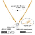 Damen Halskette mit funkelndem Zirkon-Anhänger und wasserfestem Design Shop Nory