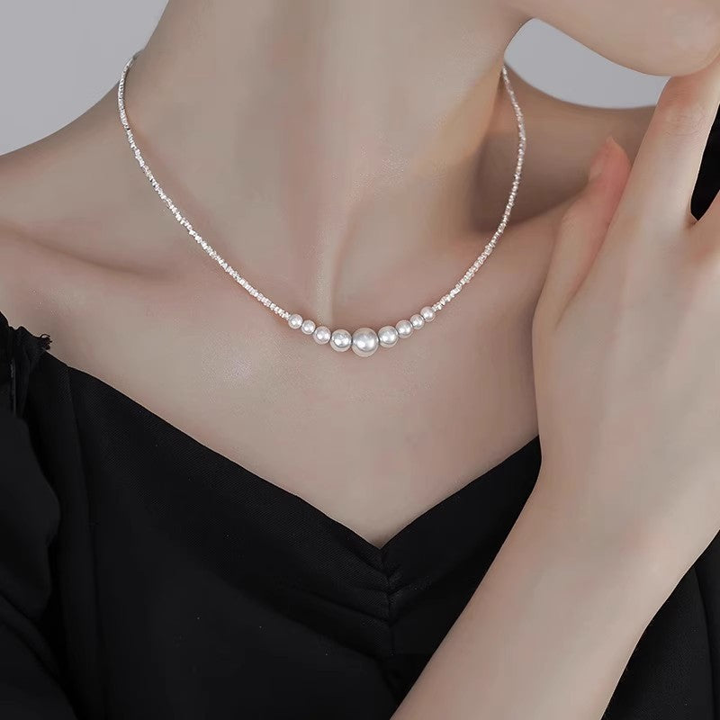 Damen Perlenhalskette mit stilvollem Design Shop Nory