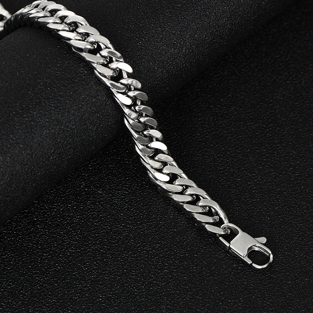 Damen Edelstahlarmband mit massiven Gliederdesign Shop Nory