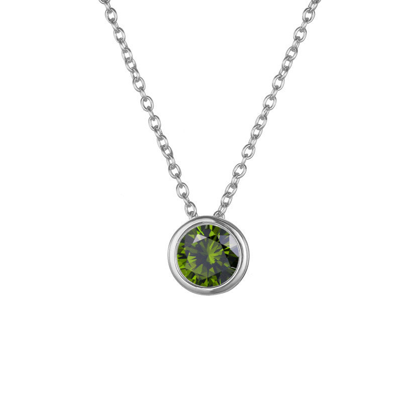 Damen Halskette mit funkelndem Zirkonia-Anhänger in elegantem Design Shop Nory