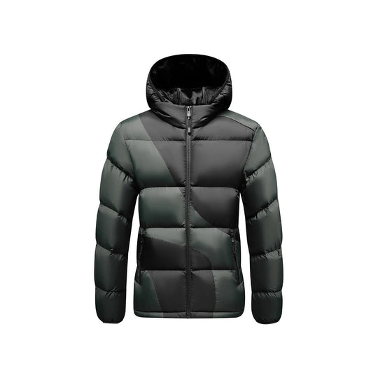 Herren Steppjacke mit Kapuze, auffälligem Colourblock-Muster und thermischer Isolierung Shop Nory