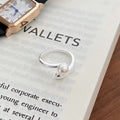 Damen eleganter offener Ring mit zarter Perle Shop Nory