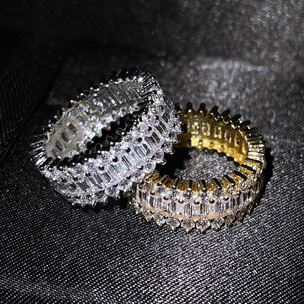 Damen Glänzender Ring mit Kristallen Shop Nory
