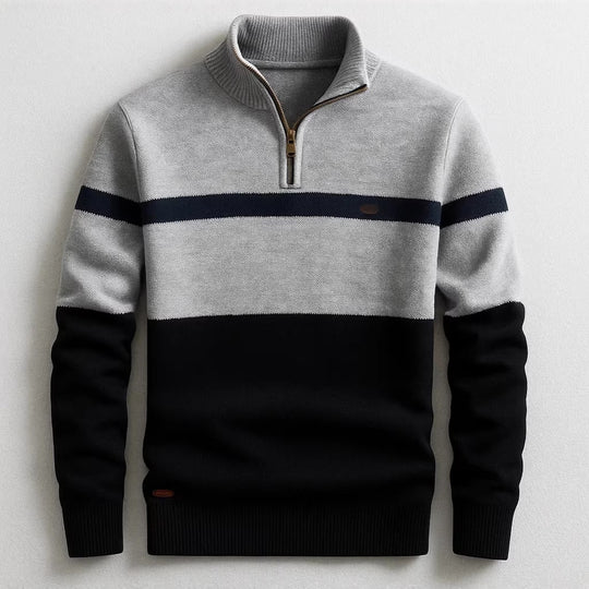 Herren Modischer Halbzip-Pullover