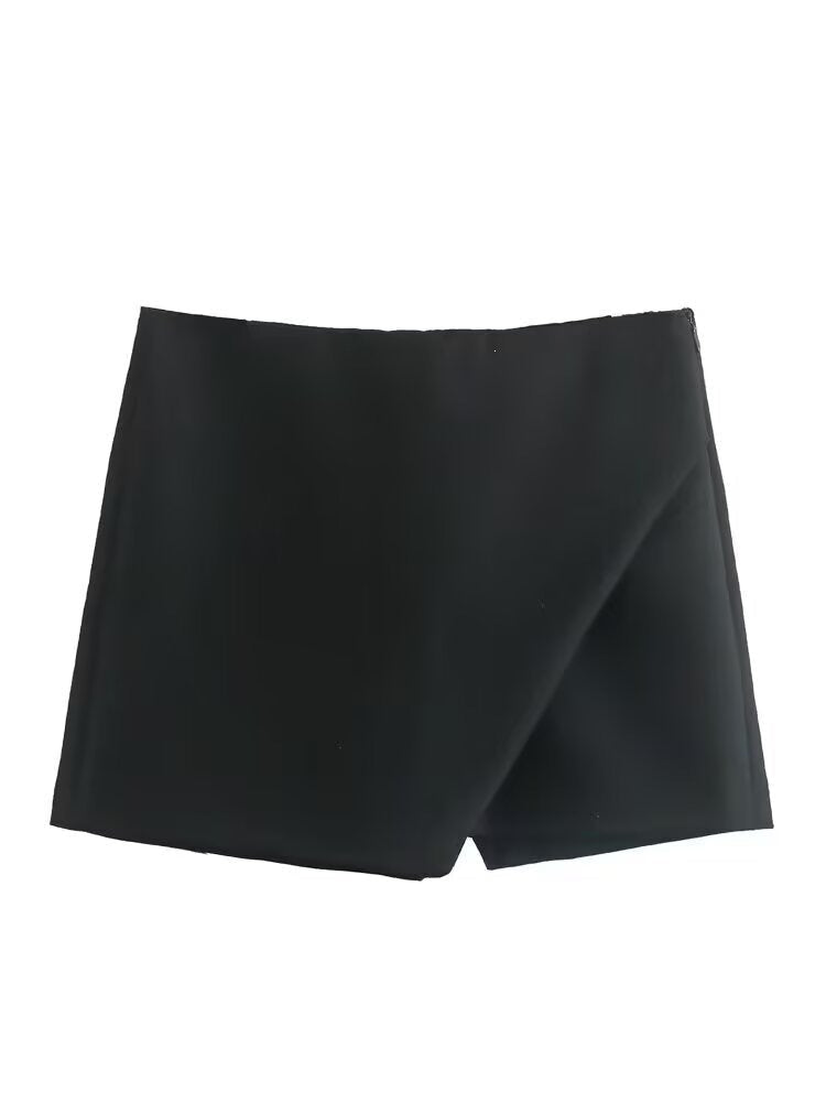 Damen modische Wickel-Shorts aus hochwertigem, elastischem Material