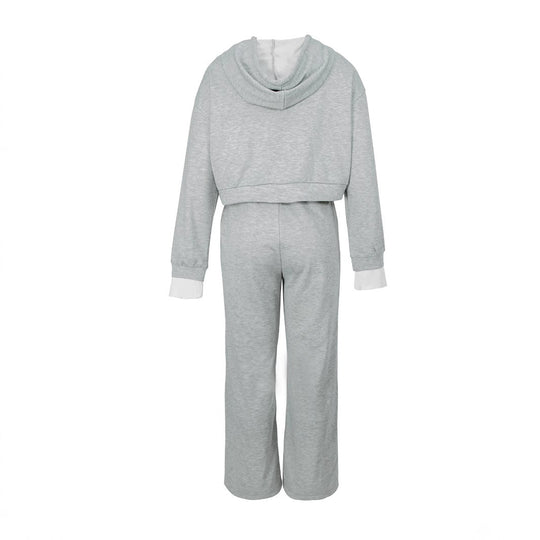 Damen nan kurzes Hoodie- und weite Jogger-Set aus weichem Baumwollmix Shop Nory