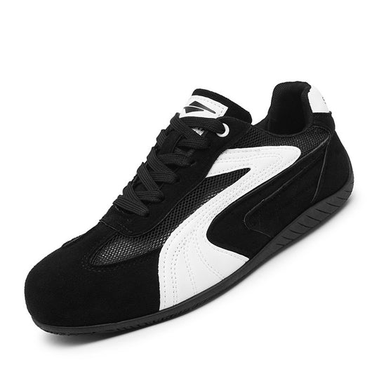Damen retro-angehauchte Veloursleder-Sneaker mit atmungsaktivem Mesh-Einsatz und rutschfester Gummilaufsohle Shop Nory