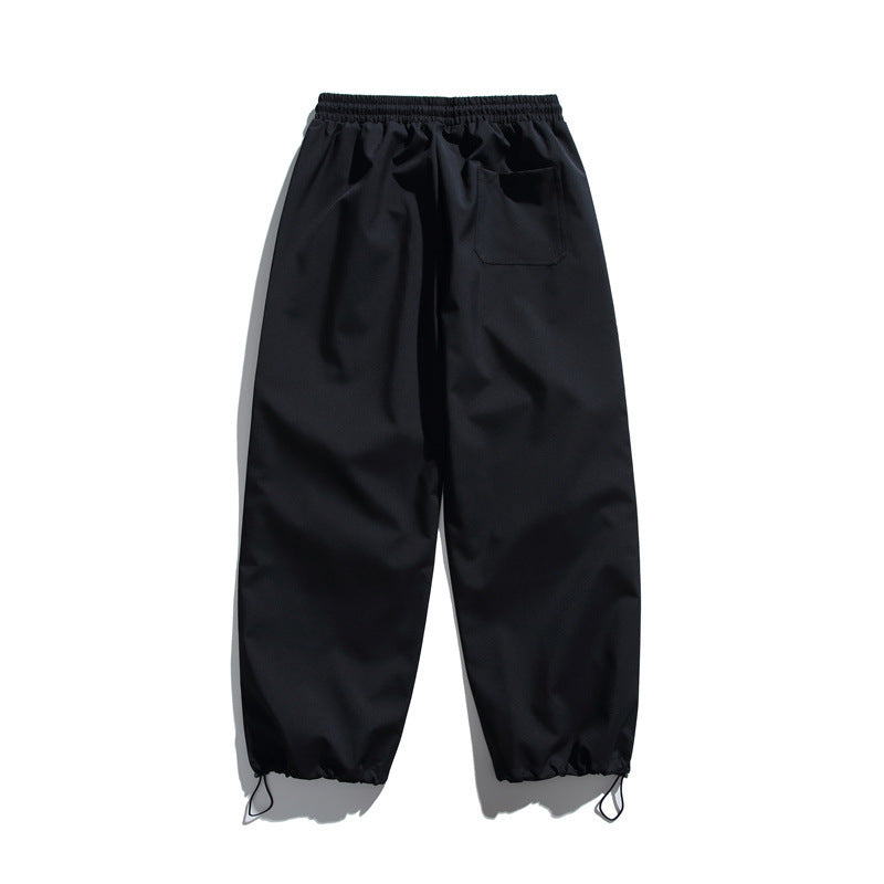 Unisex Technische Cargo-Joggerhose mit elastischem Bund, Reißverschlusstasche und Kordelzug Shop Nory