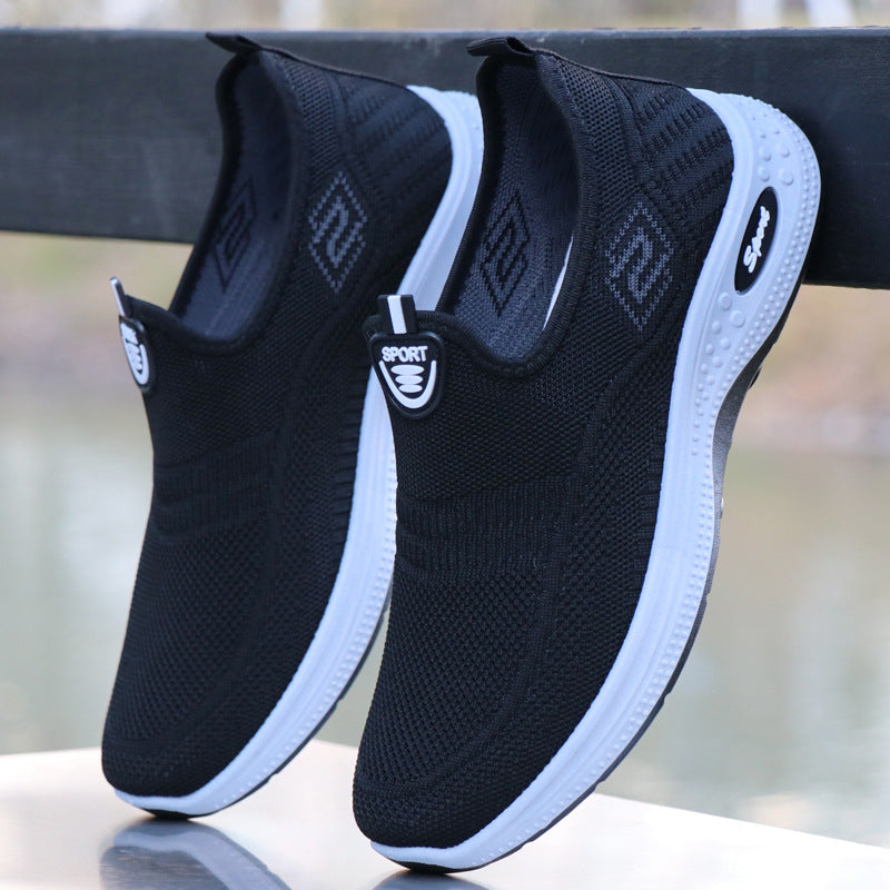 Damen Bequeme Slip-On Sneakers mit atmungsaktivem Mesh-Obermaterial