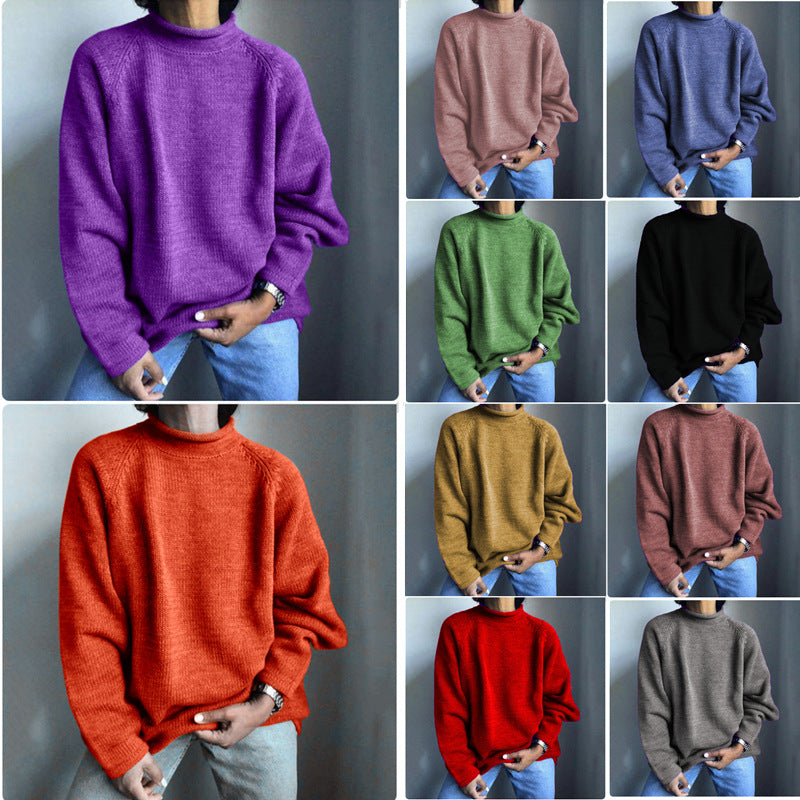 Damen nan kastiger Feinstrickpullover mit kurzem Stehkragen und Raglanärmeln Shop Nory