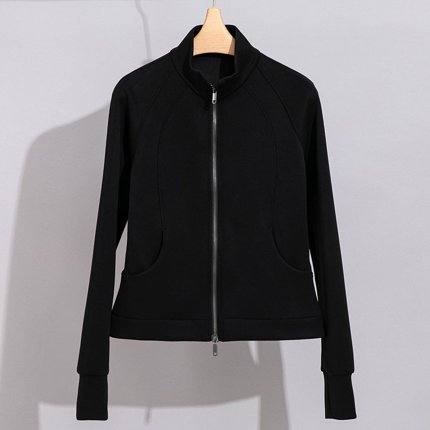 Damen Performance-Trainingsjacke mit Stehkragen und Daumenloch Shop Nory