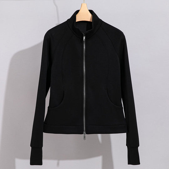 Damen Performance-Trainingsjacke mit Stehkragen und Daumenloch Shop Nory