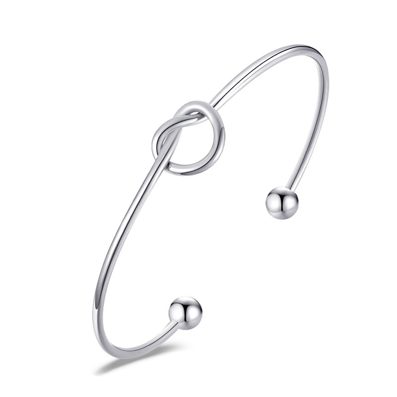 Damen Offenes Armband mit kunstvollem Knoten-Detail Shop Nory