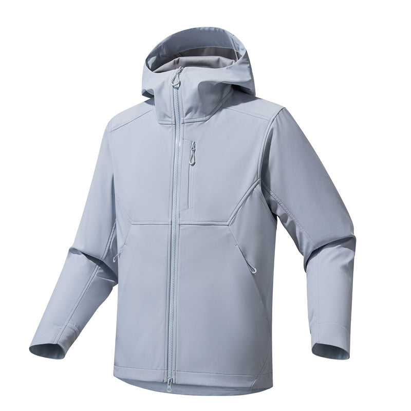 Herren Technische Softshell-Hoodiejacke mit Kapuze, winddichter Membran und ergonomischem Schnitt Shop Nory