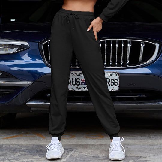 Damen nan relaxed Highwaist-Jogginghose mit elastischem Bund, Kordelzug und gerippten Saumbündchen Shop Nory