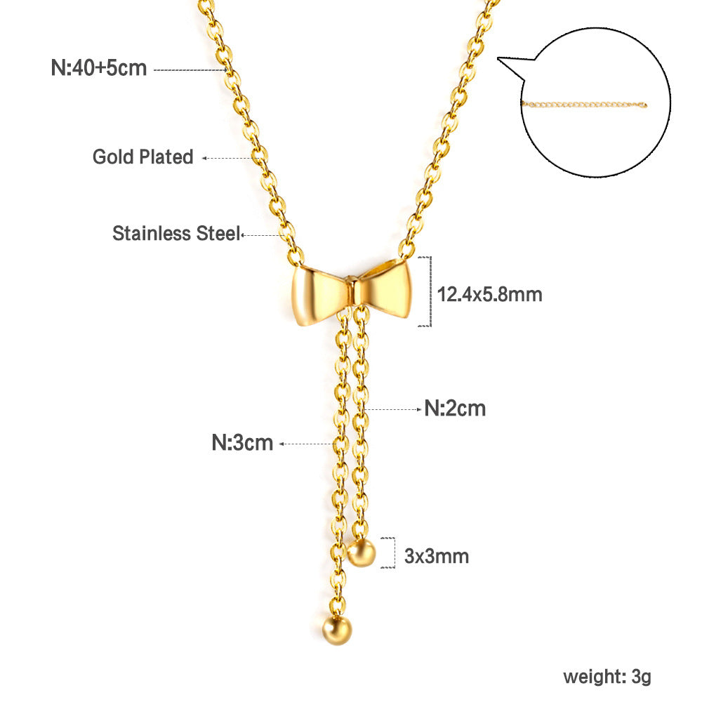 Damen Halskette mit funkelndem Anhänger aus Edelstahl und goldplattiertem Design Shop Nory