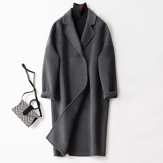 Damen Modischer Wickelmantel Shop Nory