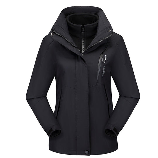 Damen vielseitige Outdoorjacke mit abnehmbarer Fleece‑Innenjacke und winddichter Softshell‑Hülle Shop Nory