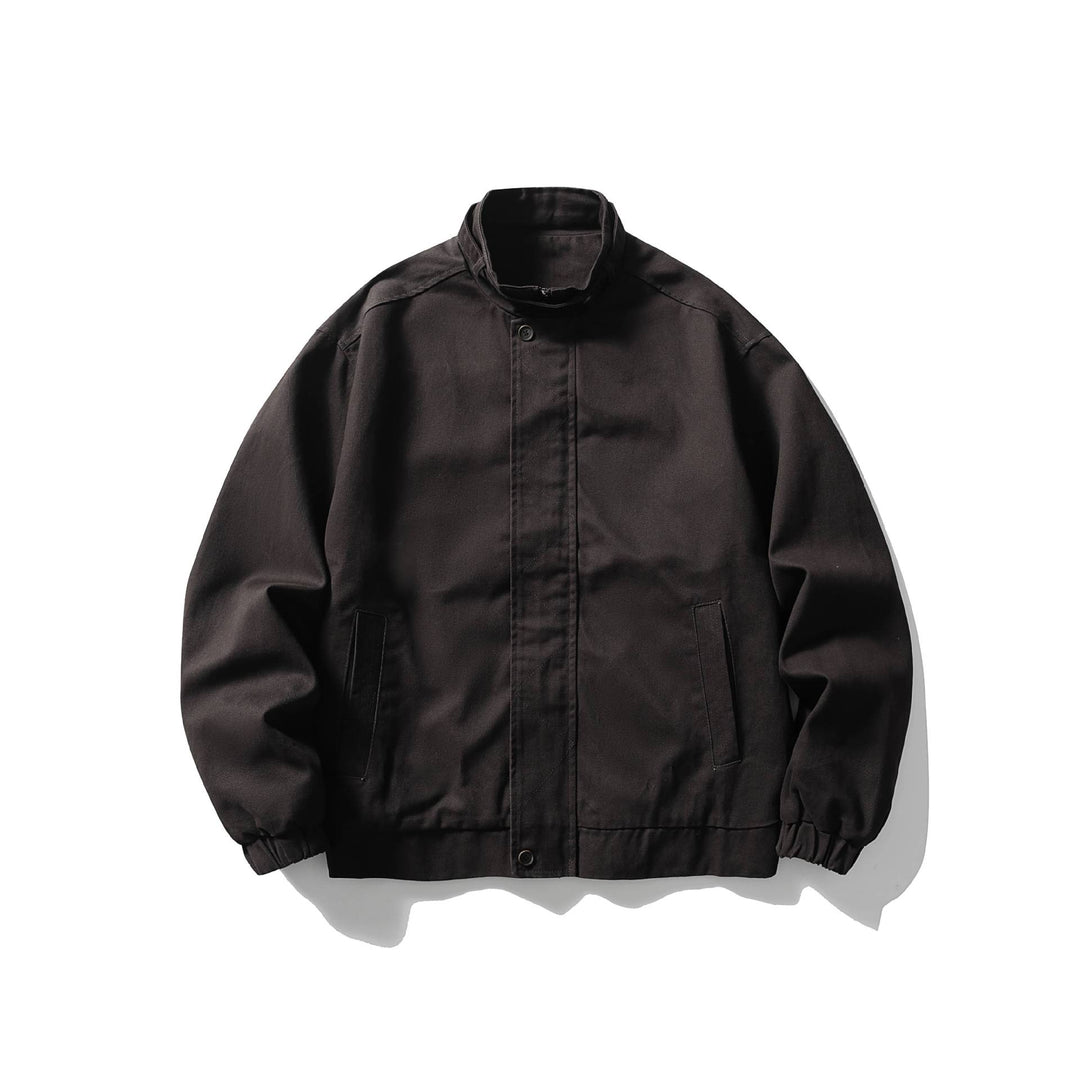 Herren Kurz geschnittene funktionale Canvas-Blousonjacke mit hohem Stehkragen Shop Nory