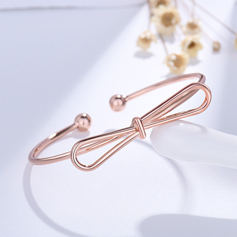Damen Offenes Armband mit kunstvollem Schleifen-Design Shop Nory