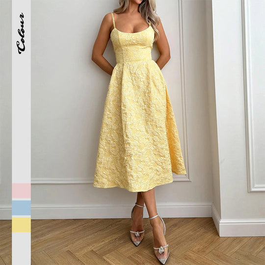 Damen Tailliertes Cocktailkleid mit schimmerndem Stoff und elegantem Bustier