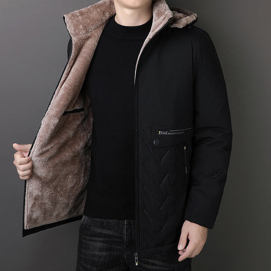 Herren Thermo-Parka mit Teddyfutter und Kapuze Shop Nory