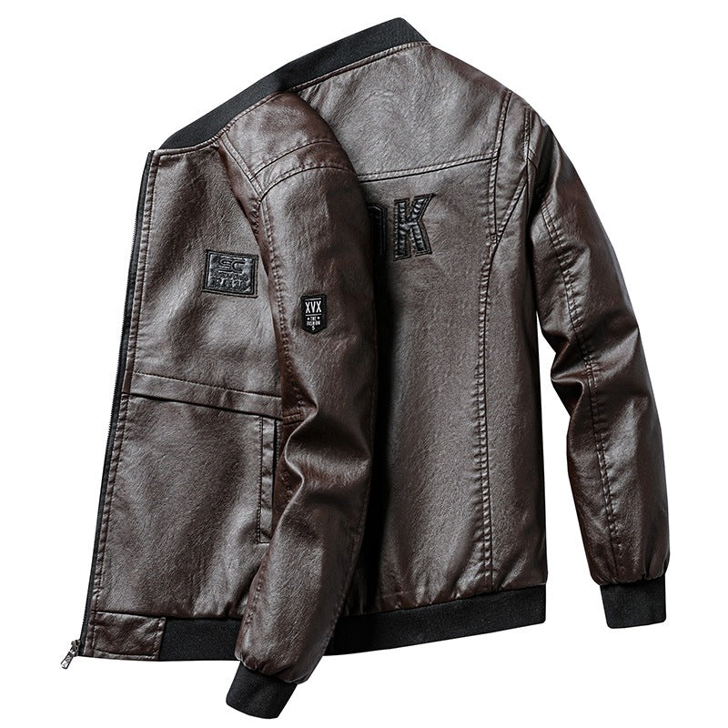 Herren Modische Kunstleder-Bomberjacke Shop Nory 1787738231