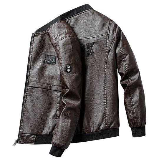 Herren Modische Kunstleder-Bomberjacke Shop Nory 1787738231