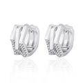 Damen Ohrringe mit modernem geometrischen Design und funkelnden Zirkonia Shop Nory