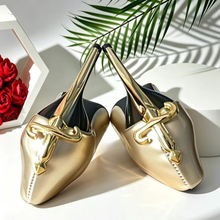 Damen Luxuriöse Absatzpumps mit Dolch‑Ornament am Stiletto Shop Nory