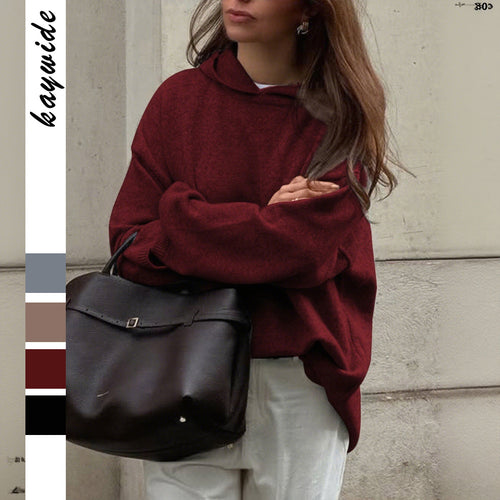 Damen nan Oversize-Polo-Feinstrickpullover mit umgelegtem Kragen und Raglanärmeln Shop Nory