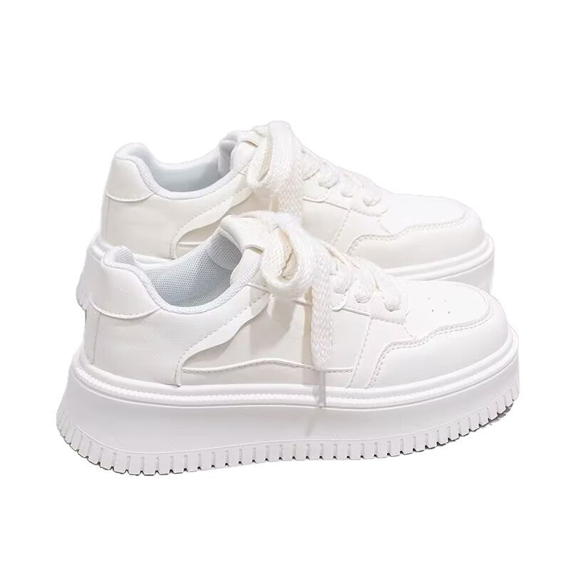 Damen Sportliche Sneakers mit dicker Laufsohle und atmungsaktiver Fütterung