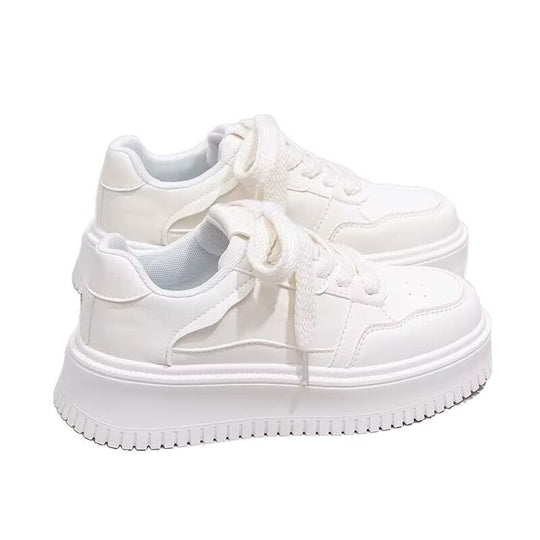 Damen Sportliche Sneakers mit dicker Laufsohle und atmungsaktiver Fütterung